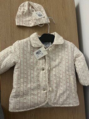 Kipp Vintage Pattern Jacket With Beanie- Mauve